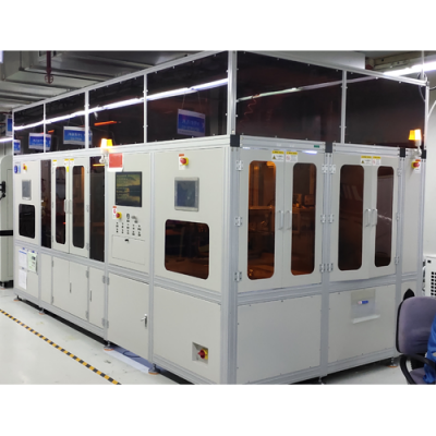 Double station laser cutting automatic production line